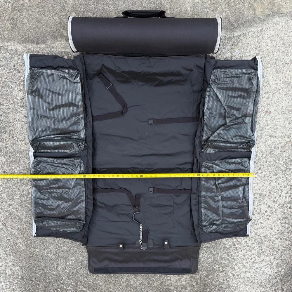 Home Accents Travel Gear Roll Up Garment Bag‎ Black Canvas Hanging Suit Carrier